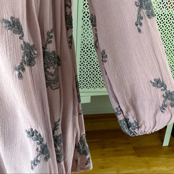 Free People Austin Embroidered Dress in Elderberry - Picture 4 of 12